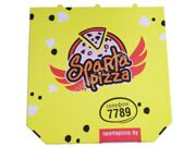 Коробка (упаковка) для пиццы 350*350*30 с 3-хцветной флексопечатью