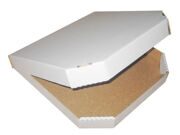 Коробка для пиццы 320*320*30 белая из микрогофрокартона